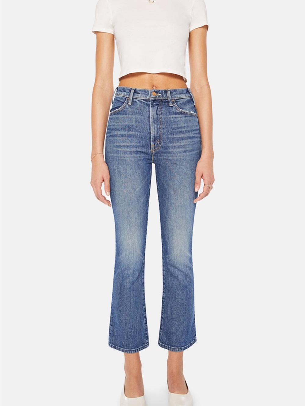 MOTHER The Hustler Ankle Jeans in Bending the Rules